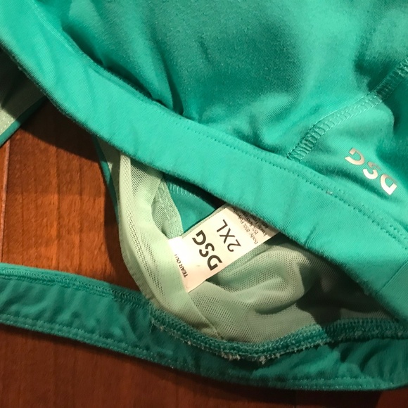 DSG WOMEN'S ASPIRE SPORTS BRA MEDIUM IMPACT GREEN 2XL - Picture 3 of 3